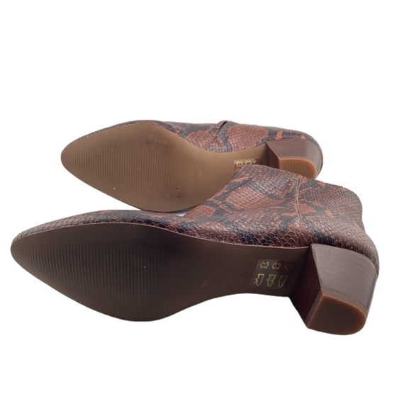 Madewell Women’s The Bea Boot in Snake Embossed Leather Size 5 Booties - Picture 9 of 9